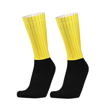 Νέες κάλτσες Pro Team Aero Colorblock Σώμα Αντιολισθητικές κάλτσες ποδηλασίας σιλικόνης Ανδρικές κάλτσες ποδηλασίας αθλητικές κάλτσες για τρέξιμο Calcetines