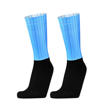 New Pro Team Aero Colorblock Socks Body Нехлъзгащи се силиконови чорапи за колоездене Мъжки колоездене Спортни чорапи за бягане Calcetines