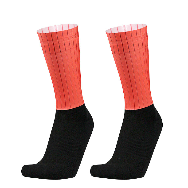 Νέες κάλτσες Pro Team Aero Colorblock Σώμα Αντιολισθητικές κάλτσες ποδηλασίας σιλικόνης Ανδρικές κάλτσες ποδηλασίας αθλητικές κάλτσες για τρέξιμο Calcetines