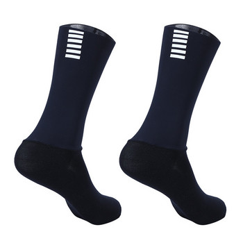 Антихлъзгащи безшевни чорапи за колоездене 2023 г. Интегрално формоване Високотехнологични велосипедни чорапи Компресионни велосипедни спортни чорапи за бягане на открито
