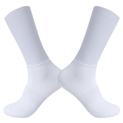 Anti 2023 Slip Seamless Riteņbraukšanas zeķes Integral Molding Augsto tehnoloģiju velosipēdu zeķes Kompresijas velosipēda āra skriešanas sporta zeķes