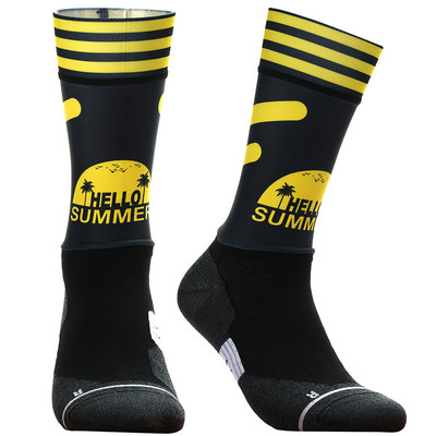 2023. gada jaunas bezšuvju pretslīdes riteņbraukšanas zeķes Profesionālās velosipēdistu komandas Aero Socks Outdoor Sport Road Bicycle Kompresijas zeķes Unisex