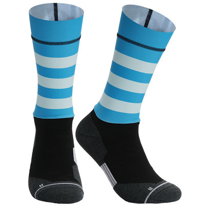 2023. gada jaunas bezšuvju pretslīdes riteņbraukšanas zeķes Profesionālās velosipēdistu komandas Aero Socks Outdoor Sport Road Bicycle Kompresijas zeķes Unisex