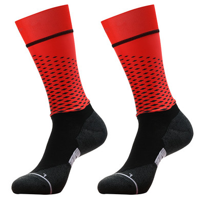 2023. gada jaunas bezšuvju pretslīdes riteņbraukšanas zeķes Profesionālās velosipēdistu komandas Aero Socks Outdoor Sport Road Bicycle Kompresijas zeķes Unisex