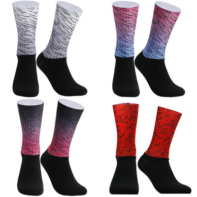 2023 Bike Team Aero Socks Безшевни противоплъзгащи чорапи за колоездене Състезания на открито Компресиращи спортни чорапи