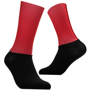 Нови противоплъзгащи безшевни чорапи за колоездене Интегрално формоване Високотехнологични компресионни чорапи за велосипеди Велосипедни спортни чорапи за бягане на открито