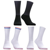 Nyári Anti 2023 Slip Aero szilikon zokni Whiteline kerékpáros zokni férfi kerékpáros sport futó kerékpáros zokni Calcetines Ciclismo