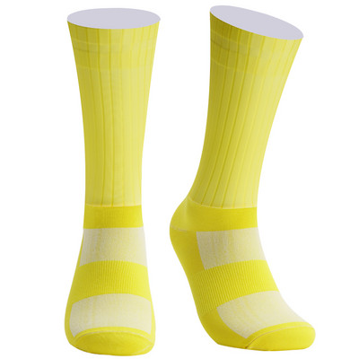 Nyári Anti 2023 Slip Aero szilikon zokni Whiteline kerékpáros zokni férfi kerékpáros sport futó kerékpáros zokni Calcetines Ciclismo