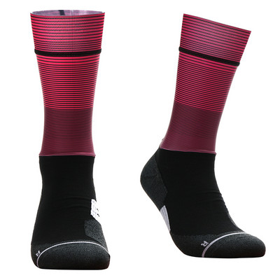 2023. gada jaunas bezšuvju pretslīdes riteņbraukšanas zeķes Profesionālās velosipēdistu komandas Aero Socks Outdoor Sport Road Bicycle Kompresijas zeķes Unisex