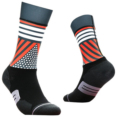 2023. gada jaunas bezšuvju pretslīdes riteņbraukšanas zeķes Profesionālās velosipēdistu komandas Aero Socks Outdoor Sport Road Bicycle Kompresijas zeķes Unisex