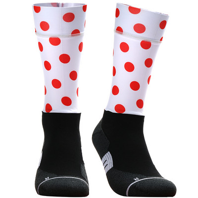 2023. gada jaunas bezšuvju pretslīdes riteņbraukšanas zeķes Profesionālās velosipēdistu komandas Aero Socks Outdoor Sport Road Bicycle Kompresijas zeķes Unisex
