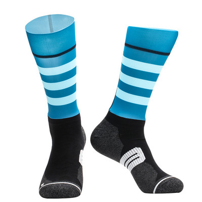 2023. gada jaunas bezšuvju pretslīdes riteņbraukšanas zeķes Profesionālās velosipēdistu komandas Aero Socks Outdoor Sport Road Bicycle Kompresijas zeķes Unisex