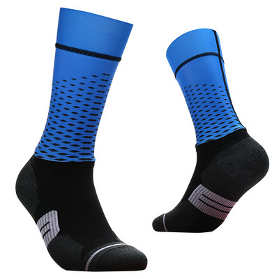 2023. gada jaunas bezšuvju pretslīdes riteņbraukšanas zeķes Profesionālās velosipēdistu komandas Aero Socks Outdoor Sport Road Bicycle Kompresijas zeķes Unisex