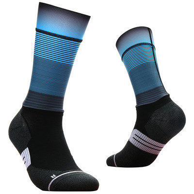 2023. gada jaunas bezšuvju pretslīdes riteņbraukšanas zeķes Profesionālās velosipēdistu komandas Aero Socks Outdoor Sport Road Bicycle Kompresijas zeķes Unisex