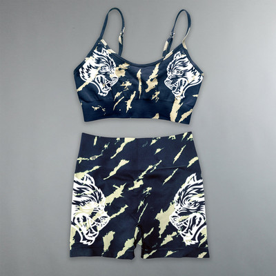 Darc Sport Suits Γυναικεία αθλητικά σορτς χωρίς ραφή Σουτιέν γυμναστικής Υψηλής ποιότητας Σετ για γυναίκες Νέο στυλ Wolf Head Tight Crossfit Sport Suits