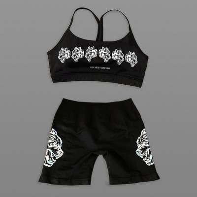 Darc Sport Suits Γυναικεία αθλητικά σορτς χωρίς ραφή Σουτιέν γυμναστικής Υψηλής ποιότητας Σετ για γυναίκες Νέο στυλ Wolf Head Tight Crossfit Sport Suits