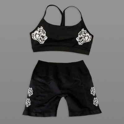 Darc Sport Suits Γυναικεία αθλητικά σορτς χωρίς ραφή Σουτιέν γυμναστικής Υψηλής ποιότητας Σετ για γυναίκες Νέο στυλ Wolf Head Tight Crossfit Sport Suits
