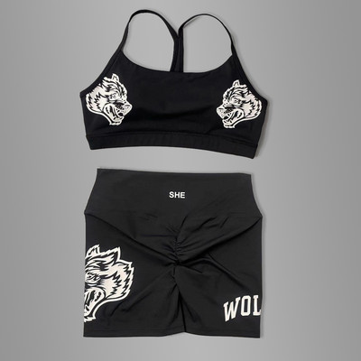 Darc Sport Suits Γυναικεία αθλητικά σορτς χωρίς ραφή Σουτιέν γυμναστικής Υψηλής ποιότητας Σετ για γυναίκες Νέο στυλ Wolf Head Tight Crossfit Sport Suits