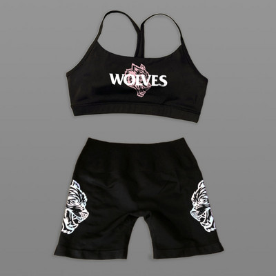 Darc Sport Suits Γυναικεία αθλητικά σορτς χωρίς ραφή Σουτιέν γυμναστικής Υψηλής ποιότητας Σετ για γυναίκες Νέο στυλ Wolf Head Tight Crossfit Sport Suits