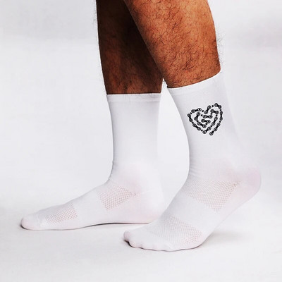 Sportinės kojinės dviratininkams Kvėpuojančios, prakaitą sugeriančios kojinės, greitai džiūstančios „High Bullet“ vyrams ir moterims vamzdyje