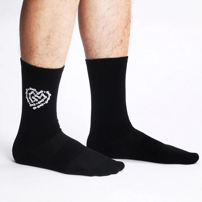 Sporta zeķes Riteņbraukšanas zeķes Elpojošas sviedru absorbcijas Ātri Dry High Bullet Vīriešiem un sievietēm caurulē