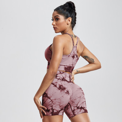 CHRLEISUR jogas kaklasaites krūštura komplekts sievietēm bezšuvju jauns, pieguļošs sporta fitness riteņbraukšana, trenažieru zāle ar augstu vidukli Seksīgi sieviešu šortu komplekts