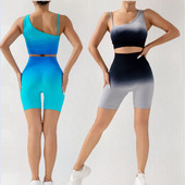 Σετ γιόγκα Γυναικεία σορτς αθλητικά σουτιέν Μπλούζες γυμναστικής για γυναικεία ρούχα Γιόγκα Κολάν γυμναστικής Σετ γυμναστικής χωρίς ραφές Σετ γιόγκα