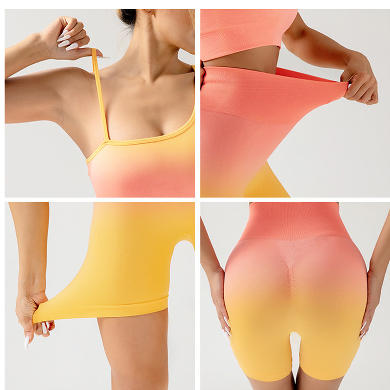 Σετ γιόγκα Γυναικεία σορτς αθλητικά σουτιέν Μπλούζες γυμναστικής για γυναικεία ρούχα Γιόγκα Κολάν γυμναστικής Σετ γυμναστικής χωρίς ραφές Σετ γιόγκα