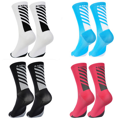 Visoke čarape marke Cestovni sport 2024. Prozračne kvalitete Biciklističke profesionalne čarape Sportovi na otvorenom Utrke Biciklističke čarape 8 boja