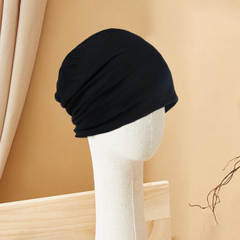 Ανοιξιάτικα καπέλα Fall Skull Beanie Baggy Unisex Solid Elastic Thin Protective Street Dance Brimless Running Beanie Hat Headwear