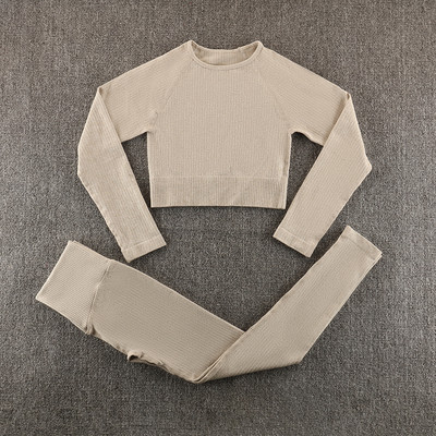 Bezšuvju jogas komplekts sporta apģērbs sporta zāles apģērbs treniņu apģērbs sievietēm treniņtērps sporta zāles komplekts sporta apģērbs fitnesa tērps