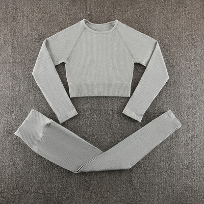 Bezšuvju jogas komplekts sporta apģērbs sporta zāles apģērbs treniņu apģērbs sievietēm treniņtērps sporta zāles komplekts sporta apģērbs fitnesa tērps