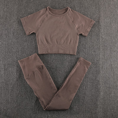 Bezšuvju jogas komplekts sporta apģērbs sporta zāles apģērbs treniņu apģērbs sievietēm treniņtērps sporta zāles komplekts sporta apģērbs fitnesa tērps