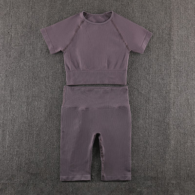 Bezšuvju jogas komplekts sporta apģērbs sporta zāles apģērbs treniņu apģērbs sievietēm treniņtērps sporta zāles komplekts sporta apģērbs fitnesa tērps