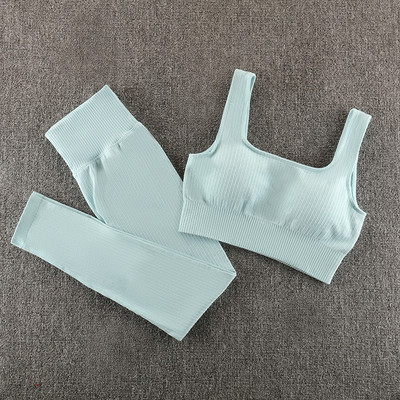 Bezšuvju jogas komplekts sporta apģērbs sporta zāles apģērbs treniņu apģērbs sievietēm treniņtērps sporta zāles komplekts sporta apģērbs fitnesa tērps