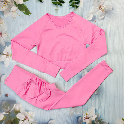 Õmblusteta joogakomplekt Treeningriietus naistele Spordirõivad 2/3/4-osalised fitness-ülikonnad Spordirinnahoidja Pikad Särgid Retuusid Komplektid Jõusaaliriided