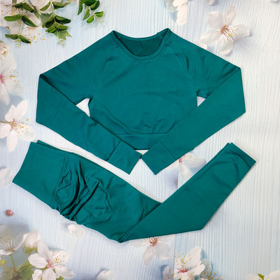 Õmblusteta joogakomplekt Treeningriietus naistele Spordirõivad 2/3/4-osalised fitness-ülikonnad Spordirinnahoidja Pikad Särgid Retuusid Komplektid Jõusaaliriided