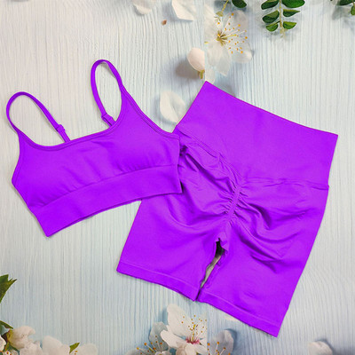 Õmblusteta joogakomplekt Treeningriietus naistele Spordirõivad 2/3/4-osalised fitness-ülikonnad Spordirinnahoidja Pikad Särgid Retuusid Komplektid Jõusaaliriided