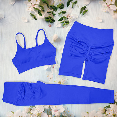 Õmblusteta joogakomplekt Treeningriietus naistele Spordirõivad 2/3/4-osalised fitness-ülikonnad Spordirinnahoidja Pikad Särgid Retuusid Komplektid Jõusaaliriided