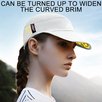 LOOGDEEL Спортна шапка за бягане на открито Жени Мъже Бързосъхнеща дишаща сенник за велосипед Шапки за глава Анти-UV Колоездене Планинарска шапка