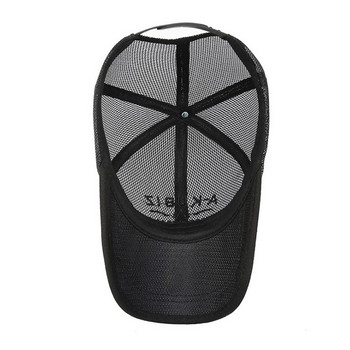 Καλοκαιρινό διχτυωτό καπέλο μπέιζμπολ, αναπνεύσιμο γρήγορο στέγνωμα, ανδρικό καπέλο ηλίου, ρυθμιζόμενο καπέλο χιπ χοπ για υπαίθριο αθλητικό τρέξιμο