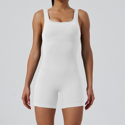 2024 Pad Seamless Sport Set Yoga Γυναικεία Romper Fitness Bodysuit Workout Legging Ολόσωμη φόρμα γυμναστικής σορτς Active Wear Suits