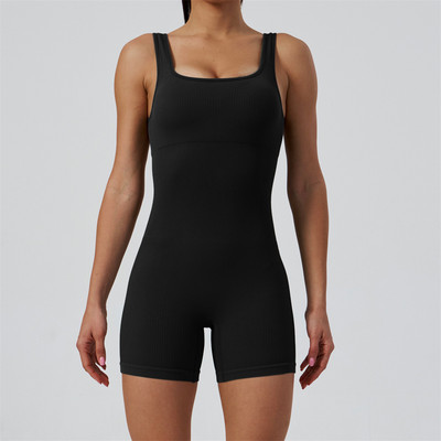 2024 Pad Seamless Sport Set Yoga Γυναικεία Romper Fitness Bodysuit Workout Legging Ολόσωμη φόρμα γυμναστικής σορτς Active Wear Suits