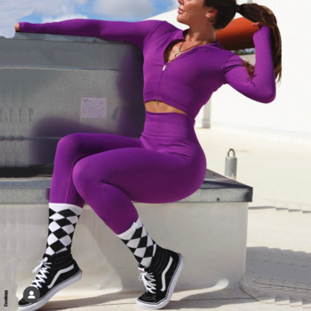 Безшевен комплект за фитнес Тренировъчни дрехи за жени Комплект за тренировки Фитнес Спортен сутиен Къси клинове Йога Комплект Носете екипи за фитнес