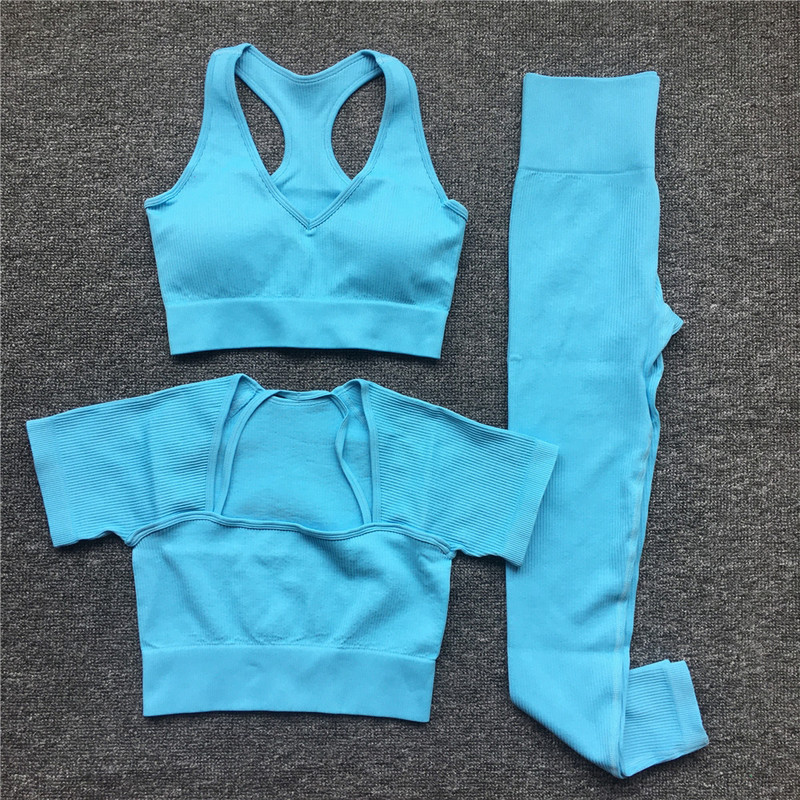 Besiūliai treniruoklių salės komplektai treniruočių drabužiai moterims, treniruočių komplektas Fitness sportinė liemenėlė šortai antblauzdžiai jogos rinkinys dėvėkite sporto salės komplektus