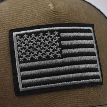 Модна памучна мъжка, дамска тактическа армейска военна бейзболна шапка, САЩ, американски флаг, открити унисекс хип-хоп шапки за бягане