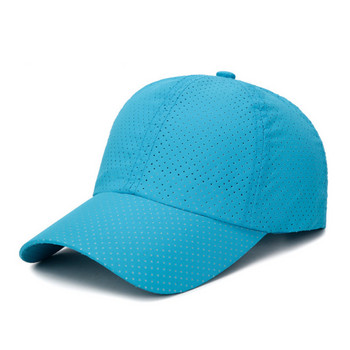 Καπέλο τρεξίματος Το πιο νέο Εξαιρετικά λεπτό ύφασμα που στεγνώνει γρήγορα Καλοκαιρινό καπέλο Γυναικείο Άνδρας Unisex Quick Dry Mesh Cap Bone Αναπνεύσιμο καπέλο τρεξίματος
