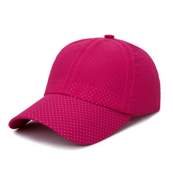 Καπέλο τρεξίματος Το πιο νέο Εξαιρετικά λεπτό ύφασμα που στεγνώνει γρήγορα Καλοκαιρινό καπέλο Γυναικείο Άνδρας Unisex Quick Dry Mesh Cap Bone Αναπνεύσιμο καπέλο τρεξίματος