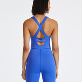 Back Cross Sports Jumpsuits Γυναικείες αθλητικές φόρμες One Pieces Bodysuits with Pads High Stretchy Rompers Yoga Soft Breathable Sportswear