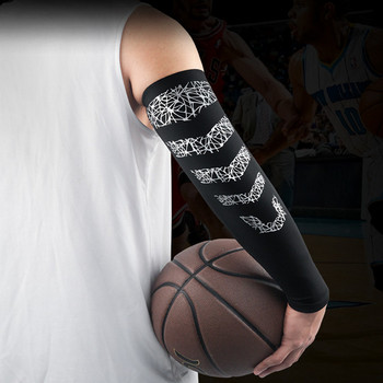 1 PCS Слънцезащитни ръкави за ръкави за баскетболна фитнес зала Фитнес ръка Wamer Колоездене Бягане Компресионни ръкави Покривало Скоби за ръце